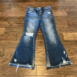 Risen Jeans Flare Leg High Rise Size 1XL